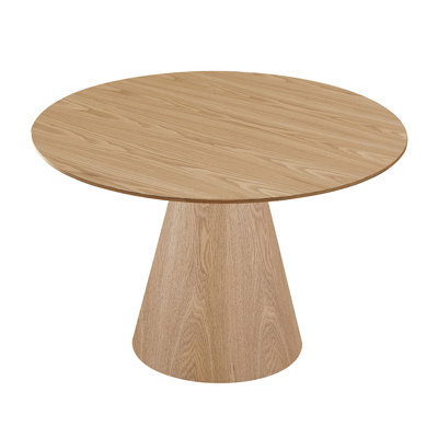 Wooden Dining Table Round Dining Table Hardwood Solids Construction Suitable for Kitchen