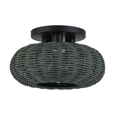 Deluna 3 Light Black Large Semi-flush