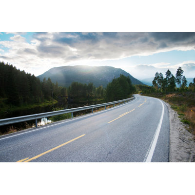 A Winding Road by Jan-Otto - No Frame Print on Canvas