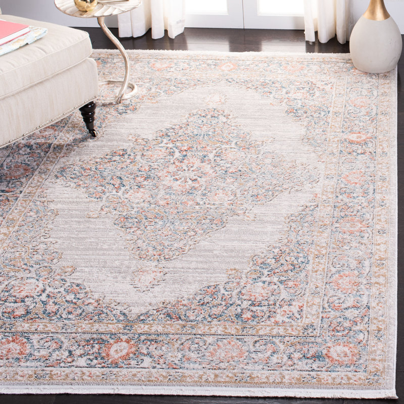 Tapis oriental gris / rose Sandtoft, Rectangle 4 pi x 6 pi