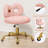Vanity Chair with Wheels,Swivel Makeup Chair with Upholstered,Adjustable Height Chair for Makeup Room and Bedroom-114432975-119812863