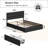 Candler Queen Bed With 4 Drawers And Headboard, Velvet Upholstered Platform Bed, Sturdy Metal & Wooden Slats Support, No Box Spring Needed, Easy Assembly-2000677982-2000677984