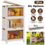  Bacs de rangement pliables 64,4 pte avec roulettes