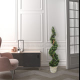 Arbre en spirale artificiel en forme de romarin vert