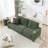 83.86"Corduroy Fabric sofa,Modern Compressed Couch,3-Seater Sofa, Furniture for Living Room,Bedroom,office ,Green-21382691
