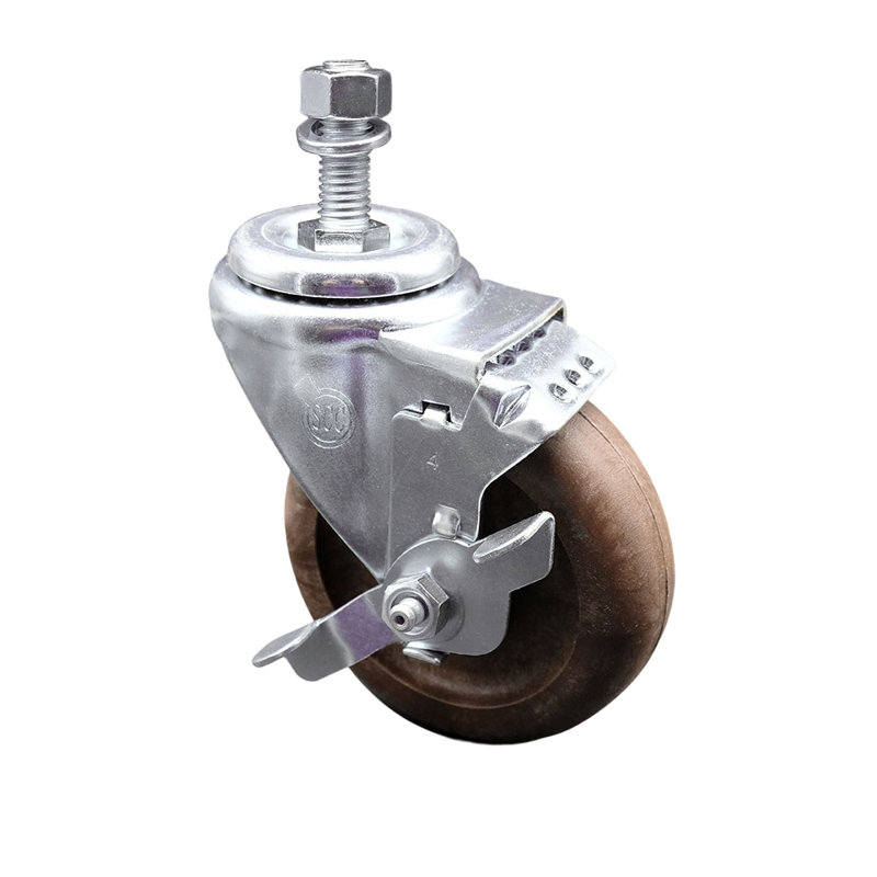 Roulettes de service de remplacement pour roulettes Colson 2.04254.52 HT MTG11 BRK1