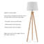 Lampe trépied 58 po Wade Logan