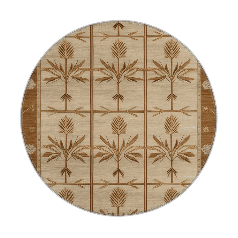 Tapis intérieur et extérieur ArtDeco, Rond 5 pi