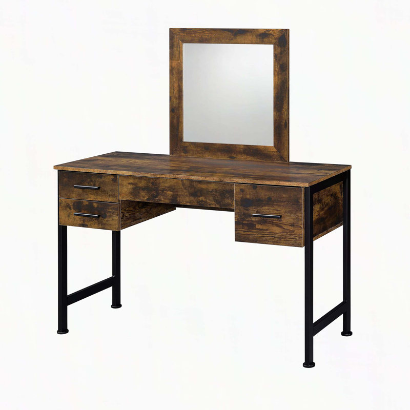 Charmant meuble-lavabo avec rangement abondant et miroir ajustable pour le vestiaire