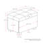 Repose-pieds de rangement en similicuir Idabel