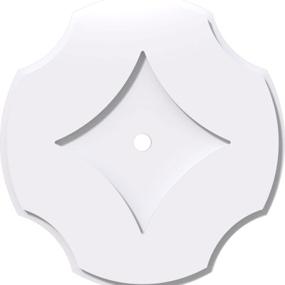 Médaillon de plafond contemporain en PVC de qualité architecturale 34 po x P 2 po x P 11 3/4 po x P 1 po