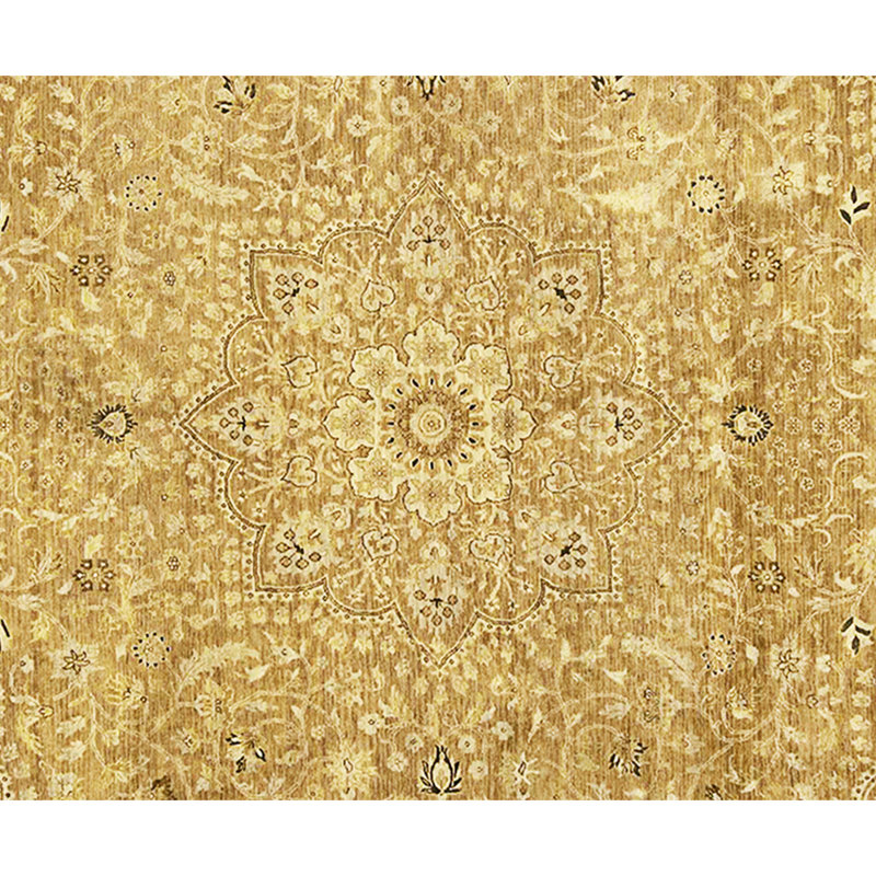High-Quality Hand-Knotted Brown Area Rug