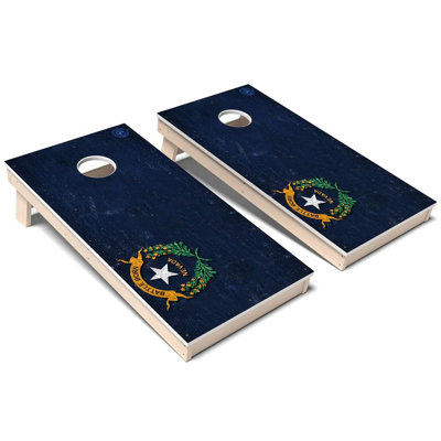 Ensemble de planches de cornhole composites tout-temps Nevada State Flag