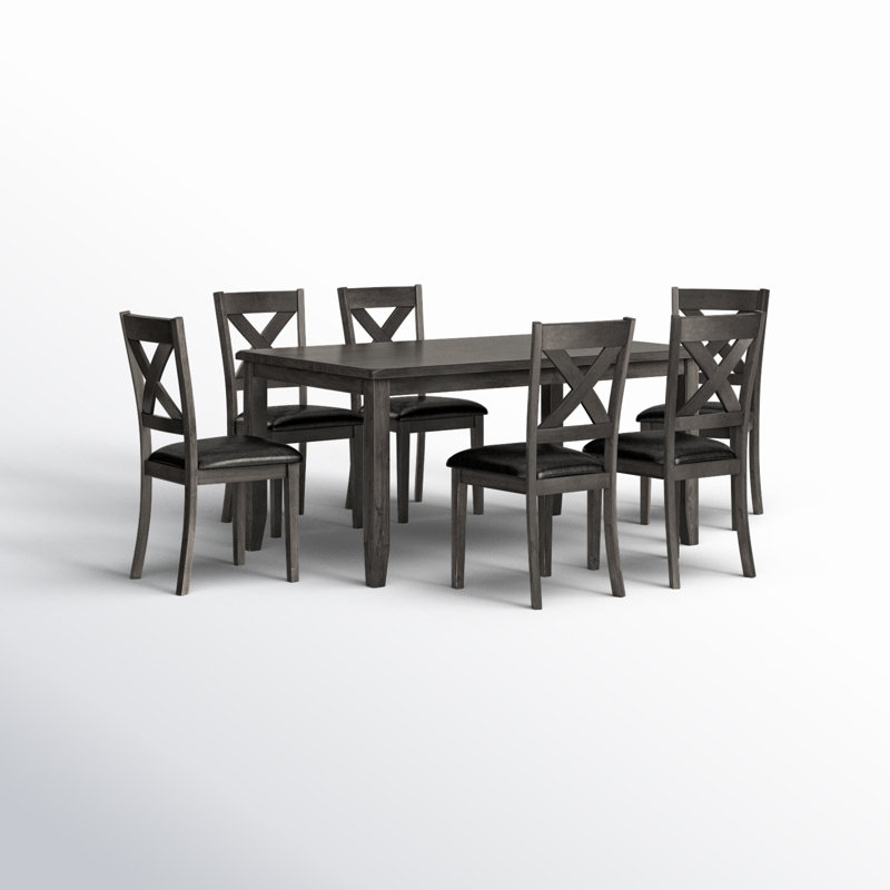 Ensemble de salle à manger pour 6 personnes Lashbrook, Gris