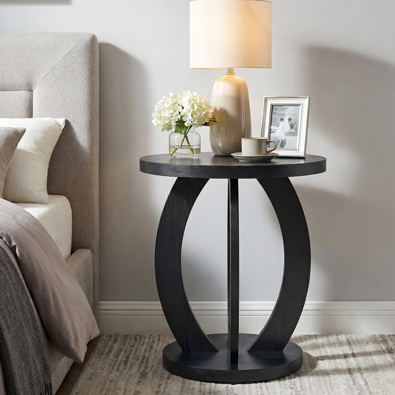 Table de chevet 19,69 po, Noir