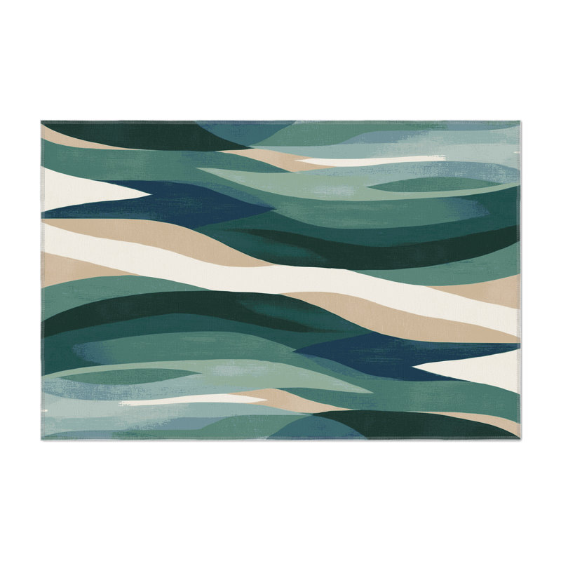 Nebula Valleys Indoor And Outdoor Area Rug, Rectangle 4' x 6'