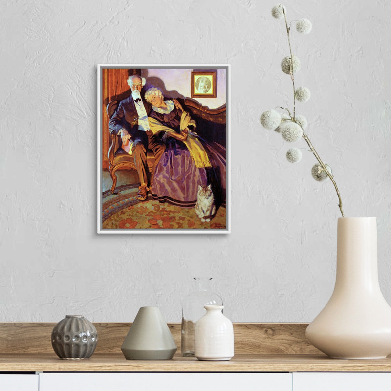 «When Winter Comes», art mural sur toile, H 16 po x l 13 po x P 1,75 po, Cadre flottant blanc