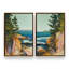 Ensemble 2 pièces Seacliff Whispers On Canvas par Azure Artisanal Studio-2074449113-2074449118
