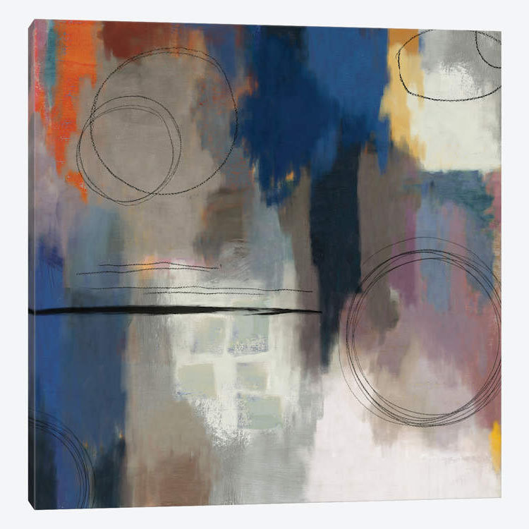 « indigo touch ii », impression sur toile, H 12 po x l 12 po x P 1,5 po