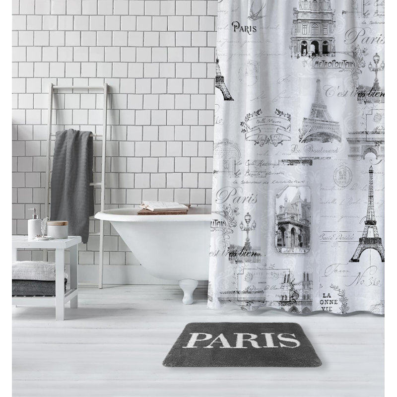 Tapis pour salle de bain Katniss Paris, Gris