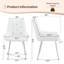 Chaises d'appoint modernes en cuir PU, pieds en métal chromé, salle à manger et bureau