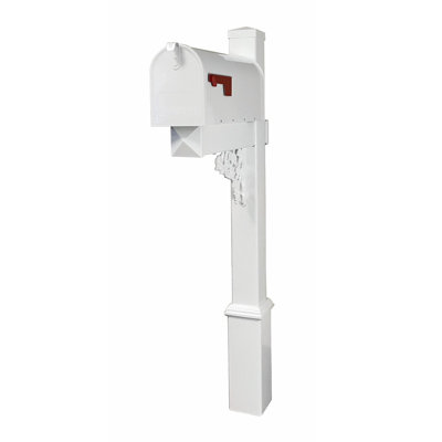 Coolidge Post Mounted Mailbox
