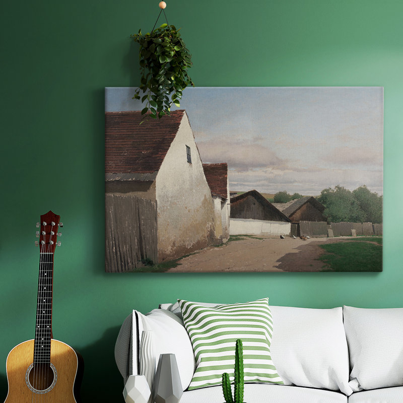 "Vintage Landscape -DLV" sur toile, Toile tendue, H 41 po x l 61 po x P 1,5 po