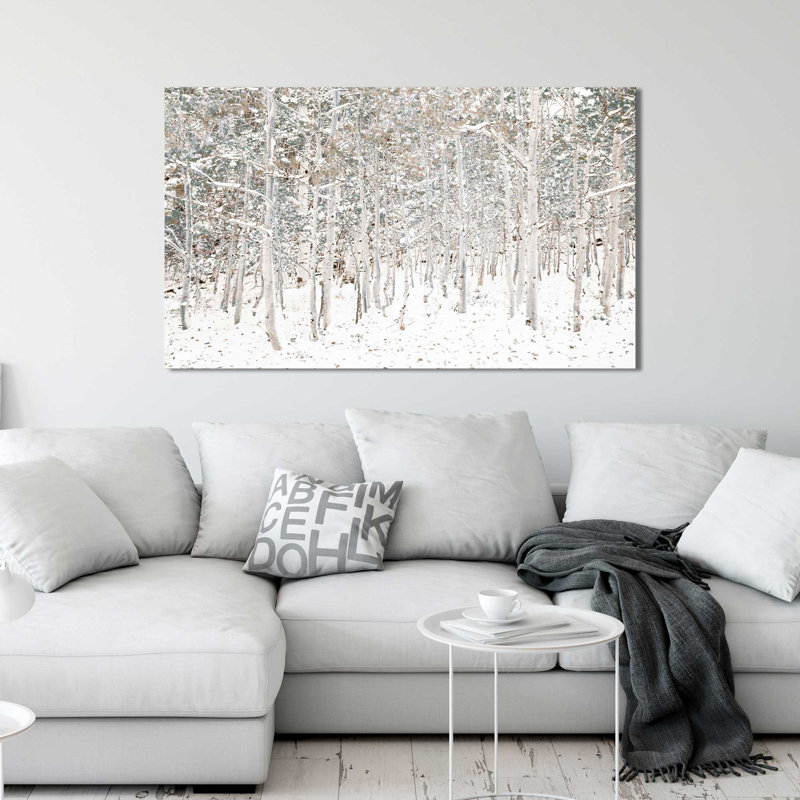 " White Snow Wonderland ", 28" H x 48" W x 1.5" D