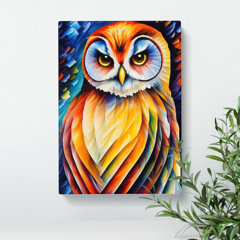 Portrait Of A Barn Owl No.2 - Wrapped Canvas Print, 60cm H x 40cm W x 3cm D, Wrapped canvas