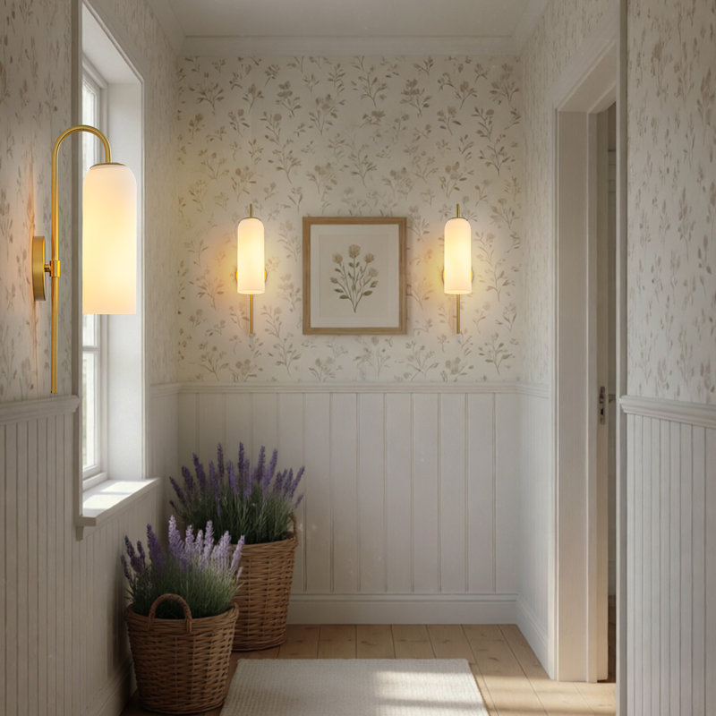 Dimmable Armed Wall Sconce