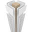 Gilcrest carré non effilé avec colonne standard Capital et standard-70786045