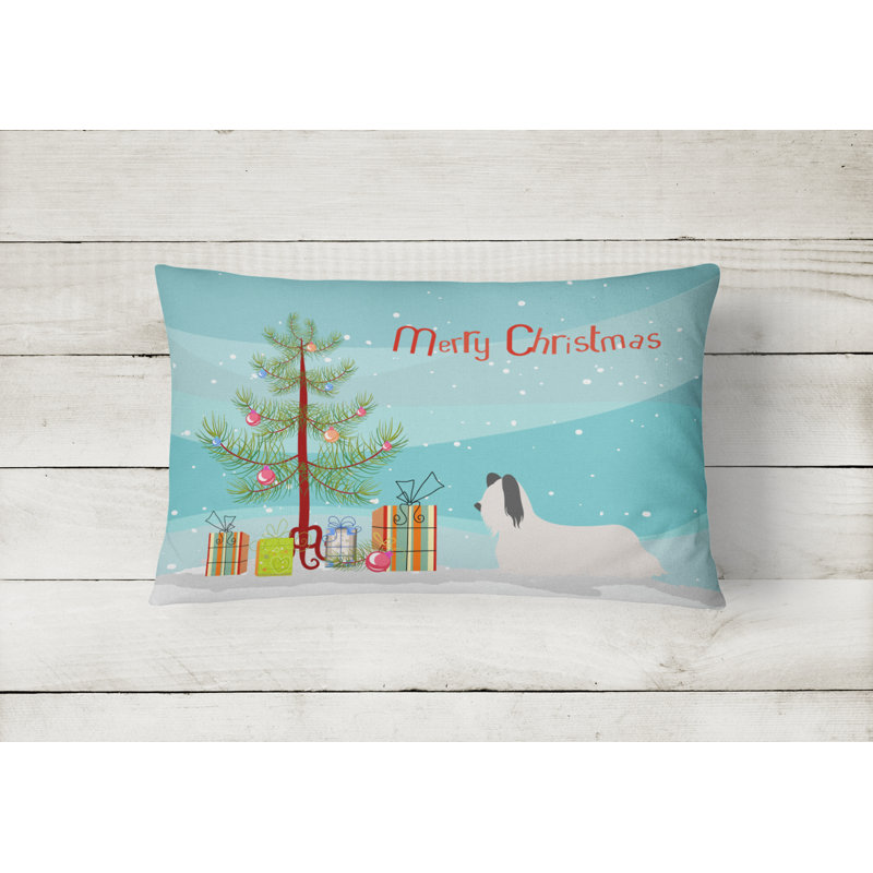  Coussin intérieur / extérieur Skye Terrier Christmas