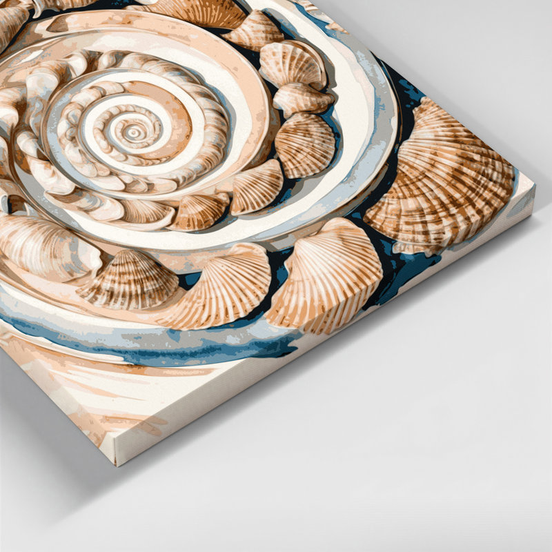 Art mural sur toile beige