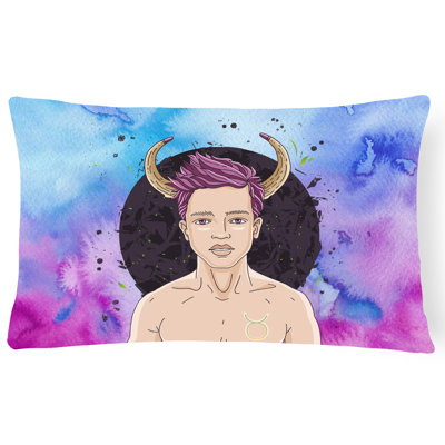 Taurus Zodiac Sign Lumbar Pillow