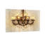 Lustre tendance en cristal orné de lumière rétro sur fond doré-1380545211