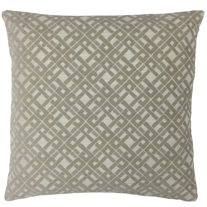 Coussin décoratif écossais , 24 po x 24 po, Gris