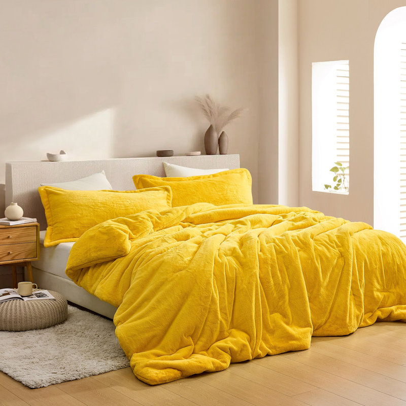 Ensemble d'édredon surdimensionné Love Thick - Chunky Bunny, Grand édredon + 2 taies décoratives standard, Orange