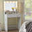 Vanity Desk with Mirror and Lights, Dressing Table with Large Drawer, 2 Level Storage Dresser & 3 Lighting Modes Adjustable Brightness-1706160052