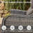 Anner 7-Piece Outdoor Wicker Patio Conversation Set With Rectangle Fire Pit Table, Swivel Gliders And Ottomans-170273867-170273869-170273879