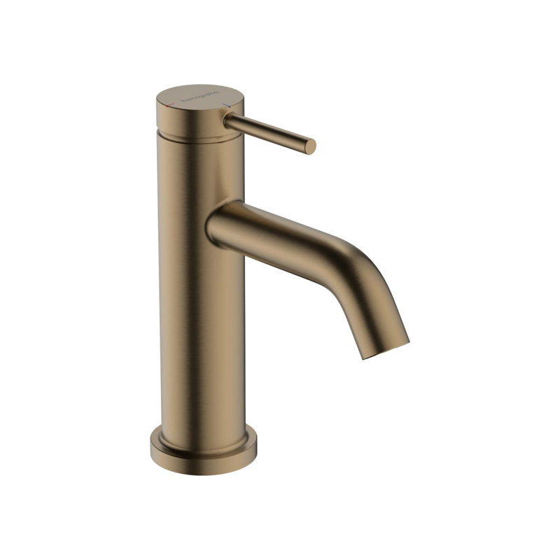 hansgrohe Tecturis S Single-Hole Faucet 80 with Pop-Up Drain, 1.2 GPM, Brushed Bronze