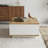 Modern Coffee Table, Atlantic Pine & White, 90 x 30 x 60 cm, 100% Melamine Coated Particle Board, Thickness: 0 cm, Scandinavian Design