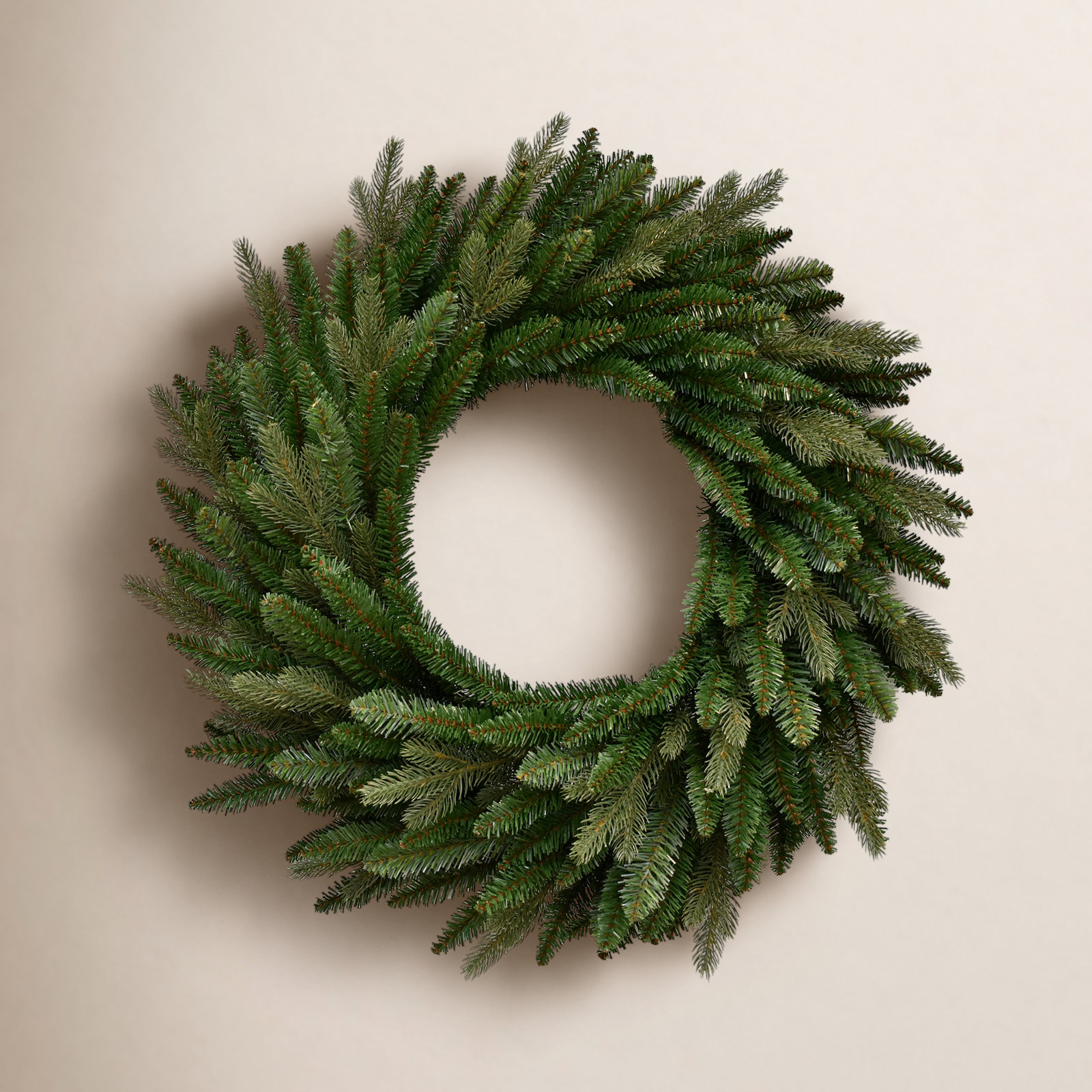 Real Touch™ Grande Spruce Artificial Christmas Wreath, 24" H x 24" W x 4" D