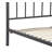 ClickDecor Evans Platform Bed Frame with Matte Black Metal Headboard-1950454393