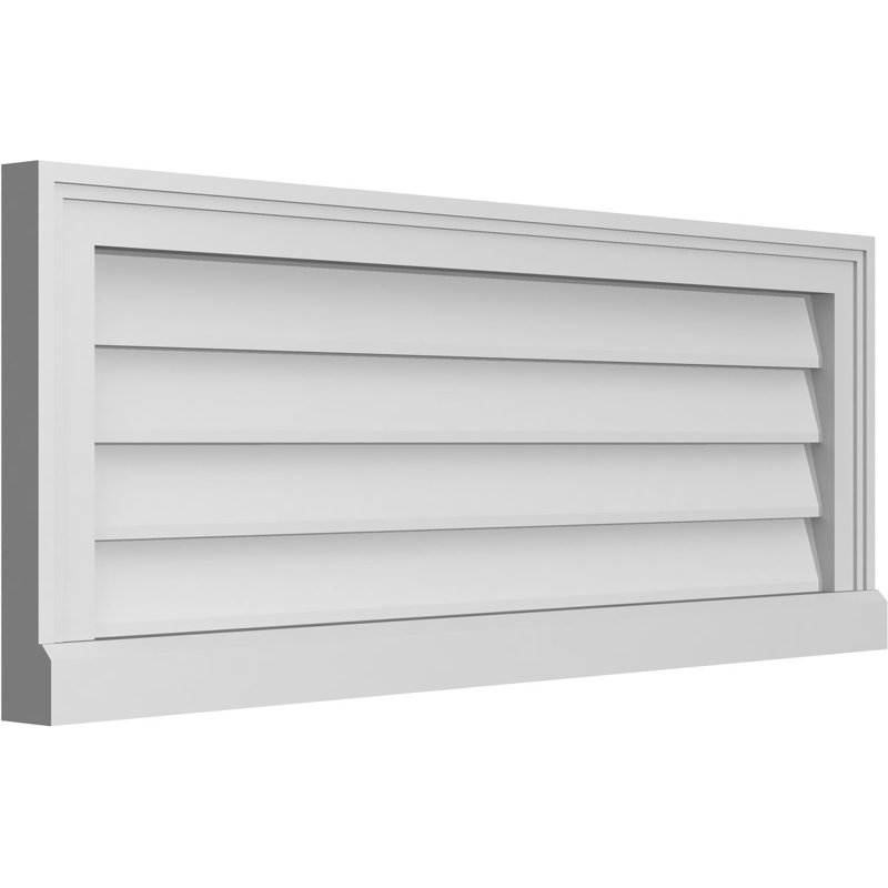 Brickmould Sill Frame, Primed Tan, 14" H x 36" W x 2" D
