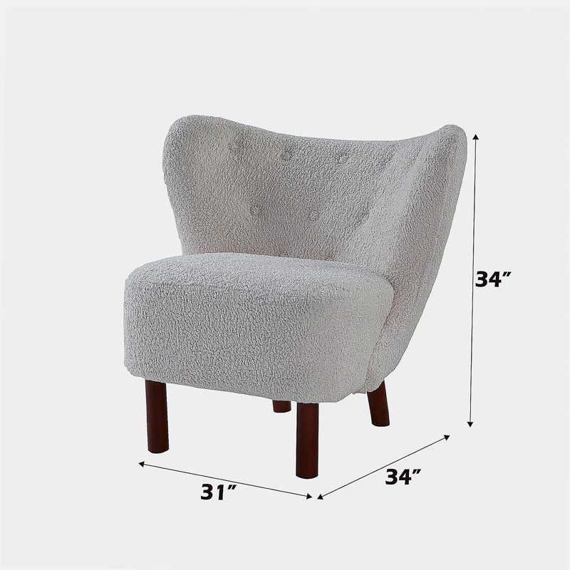 Fauteuil d'appoint en sherpa Zusud