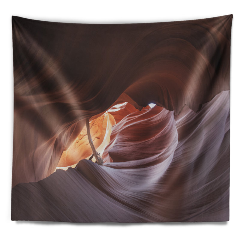 Paysage avec grotte tapissier Antelope Canyon, H 32 po x l 39 po