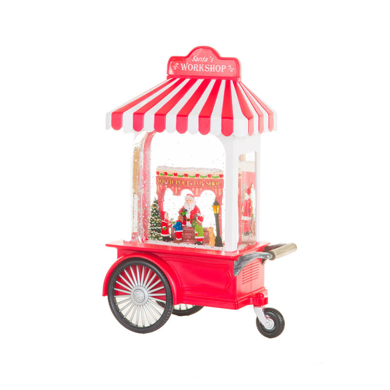 Red Santa's Workshop LED Display
