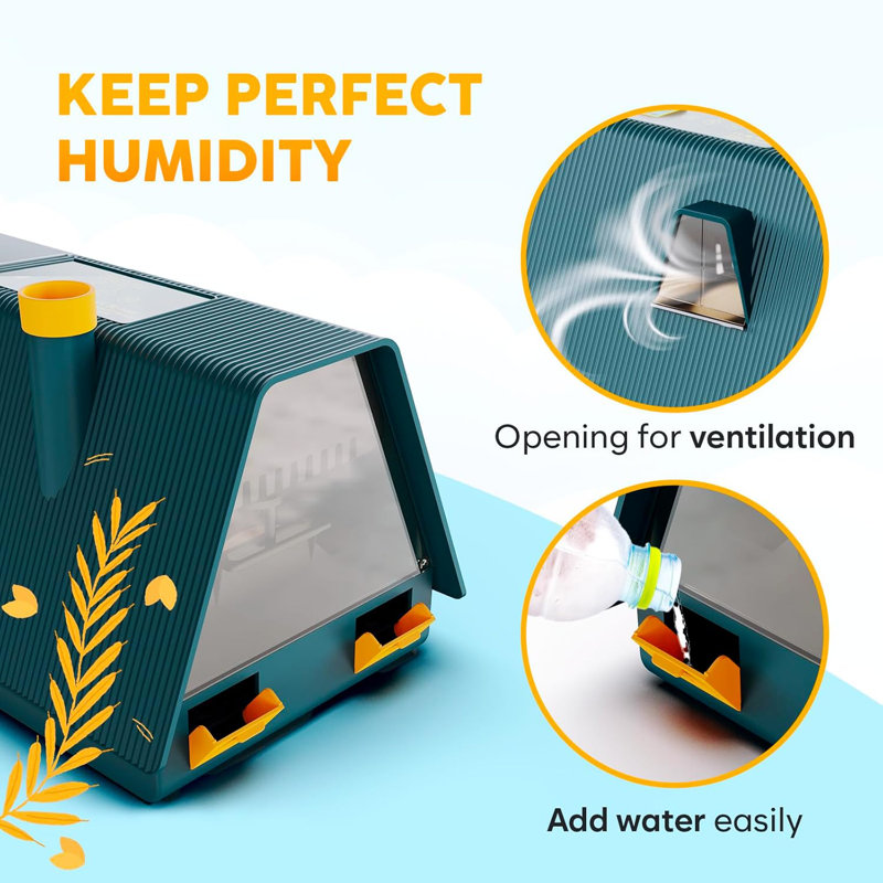 Incubators for Hatching Eggs - Ideal All Ages | Egg Incubator with Automatic Egg Turning and Humidity Control - Integrated Egg Candler - 10 Eggs - Okkobi M10