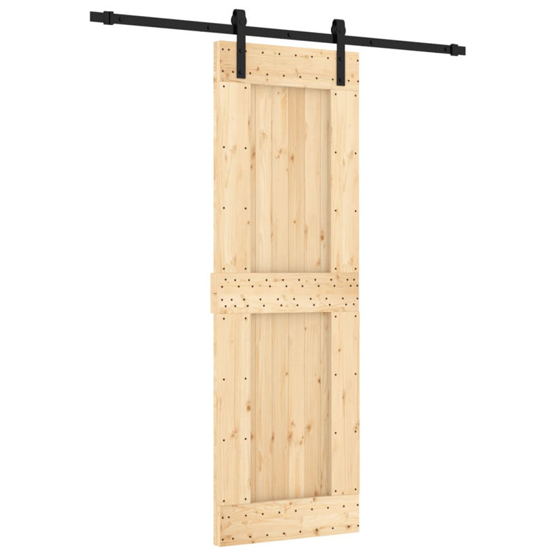 Porte coulissante avec quincaillerie Vidaxl, 27,6 po x 82,7 po