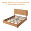 Base de lit plateforme tapissier Boucle avec tête de lit réglable et coins arrondis doux-453388265-453388267